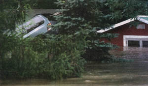Same vehicle during the flood